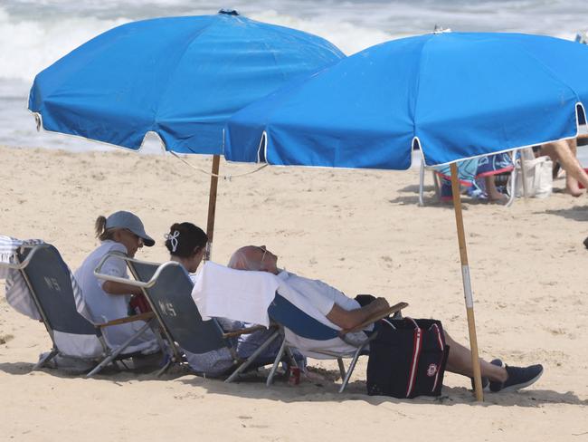 Mr Biden relaxes in Rehoboth Beach, Delaware. Picture: Samuel Corum/AFP