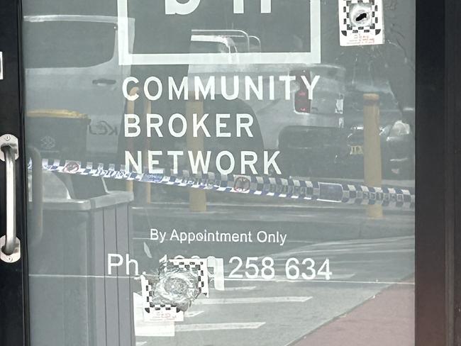 The business remained closed on Monday as police investigated the area. Picture: Elliott Stewart