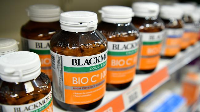 Blackmores shares rose after the vitamin giant announced an asset sale. Picture: AAP/Joel Carrett