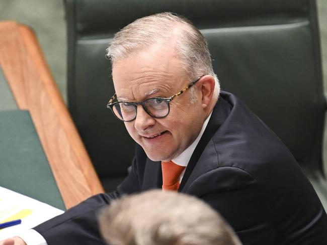 CANBERRA, Australia - NewsWire Photos - October 9, 2024: Prime Minister Anthony Albanese during Question Time at Parliament House in Canberra. Picture: NewsWire / Martin Ollman