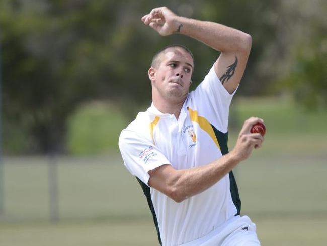 SO CLOSE: Brett O’Connor took 3 for 18 for Wanderers against Iluka in a match dominated by the bowlers on both sides at Barry Watts Oval in Maclean. PHOTO: DEBRAH NOVAK. Picture: Debrah Novak