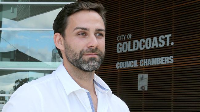 Pictured at the Gold Coast City Council chambers at Evendale, one of the GC new councillors - Mark Hammel  Pic Mike Batterham