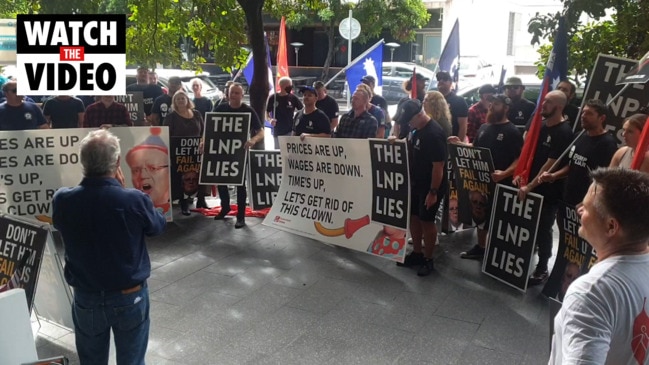 Liberal Party campaign launch targeted by protesters