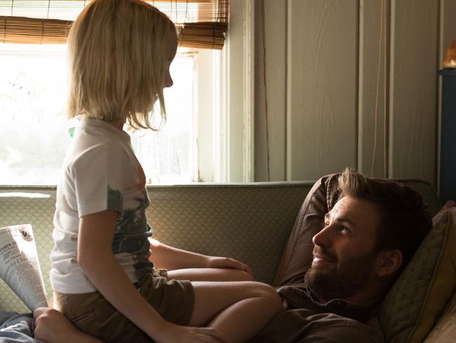 Chris Evans and Mckenna Grace make a touching family unit in Gifted.