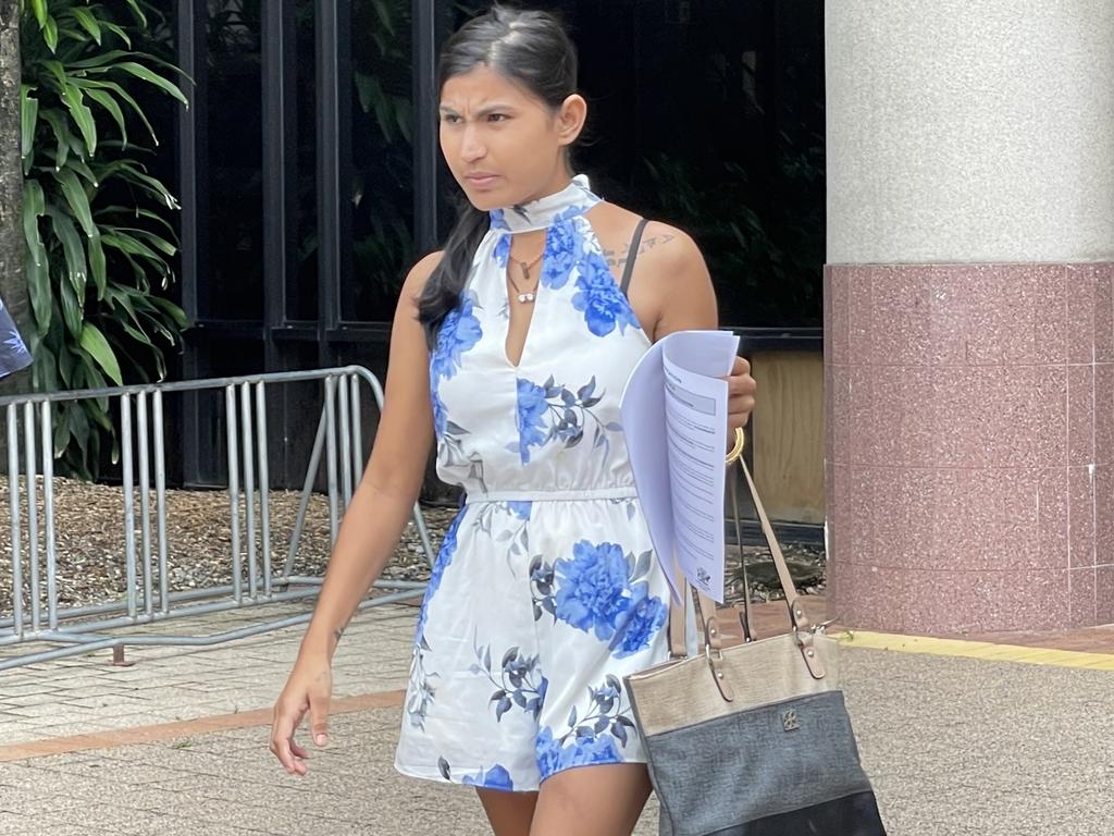 Shreejana Bhandari leaves Cairns Magistrates Cour.