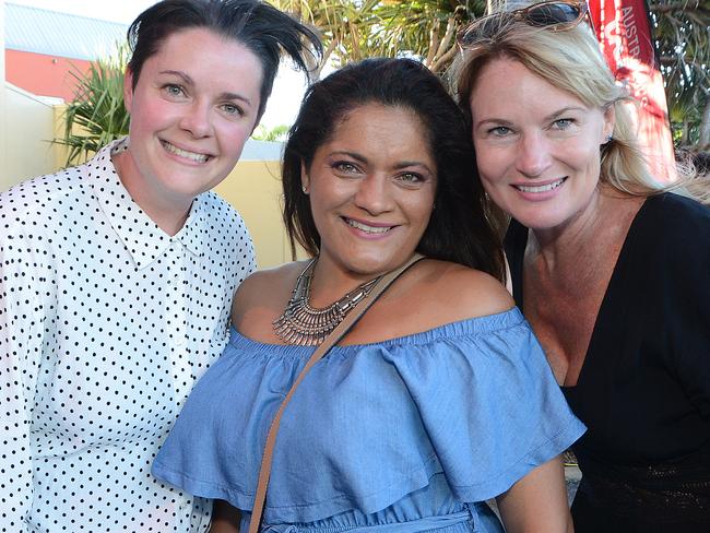 Cecile Knight, Melanie Hoad, Mandy Spooner at launch of Bleach Festival at Arts centre Gold Coast, Broadbeach. Picture: Regina King