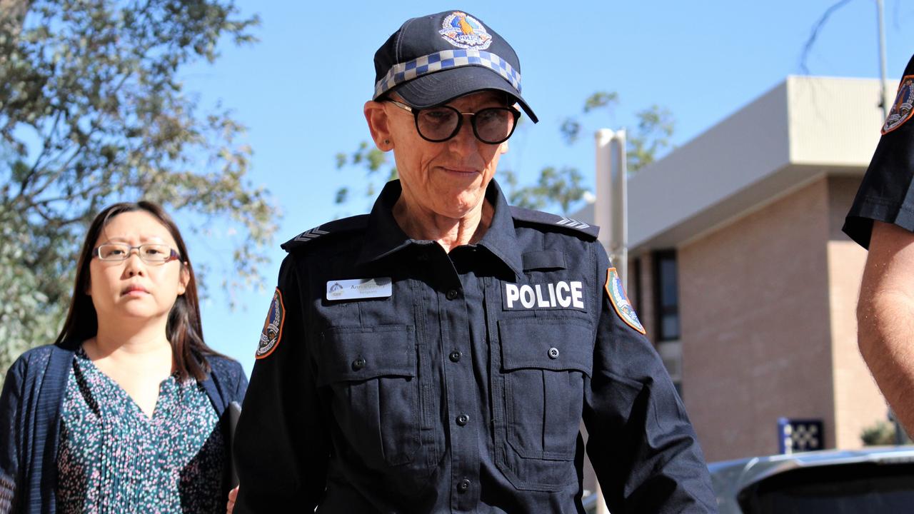 Current Sergeant in charge at Yuendumu police station, Anne Jolley. Picture: Jason Walls