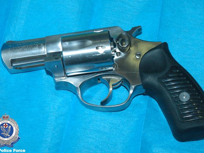 A gun seized during the raids. Picture: NSW Police