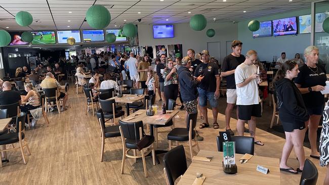 Paradise Point Bowls Club is popular with the punters on the northern Gold Coast. Picture: Kathleen Skene.