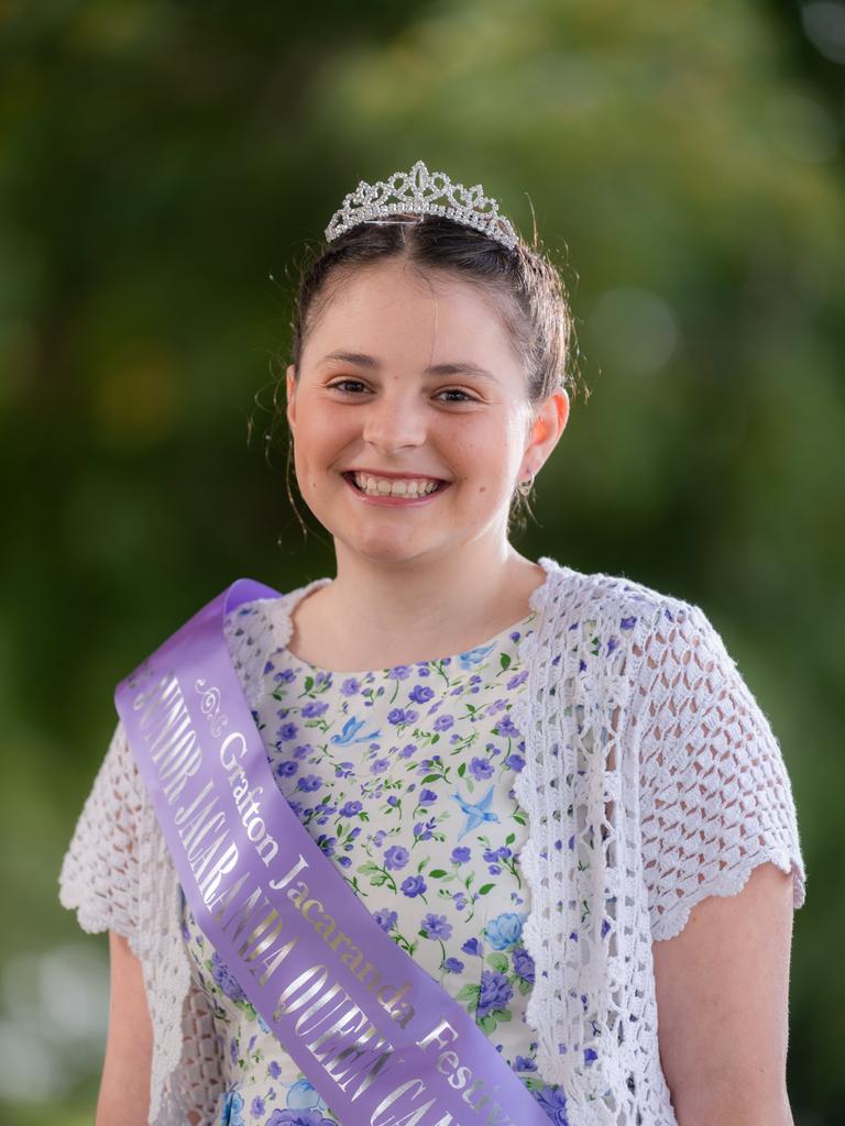 2021 Junior Jacaranda candidate Emily-Rose PulisEmily is proudly sponsored by Peter Buckler Floor Sanding"I became a Junior Jacaranda Queen Candidate because I enjoy helping people, making new friends and I like welcoming new people from all over to our town Grafton. My favourite Jacaranda event is the Caringa Ball as I Love getting dressed up, especially in the formal gown that my Great Nan created especially for me."