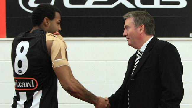 Lumumba played 199 games for Collingwood.