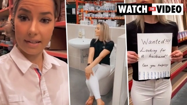 Woman takes husband-search to Bunnings