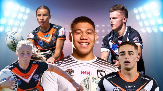 Wests Tigers, NSWRL junior reps, 2024 squads, canva 4.3