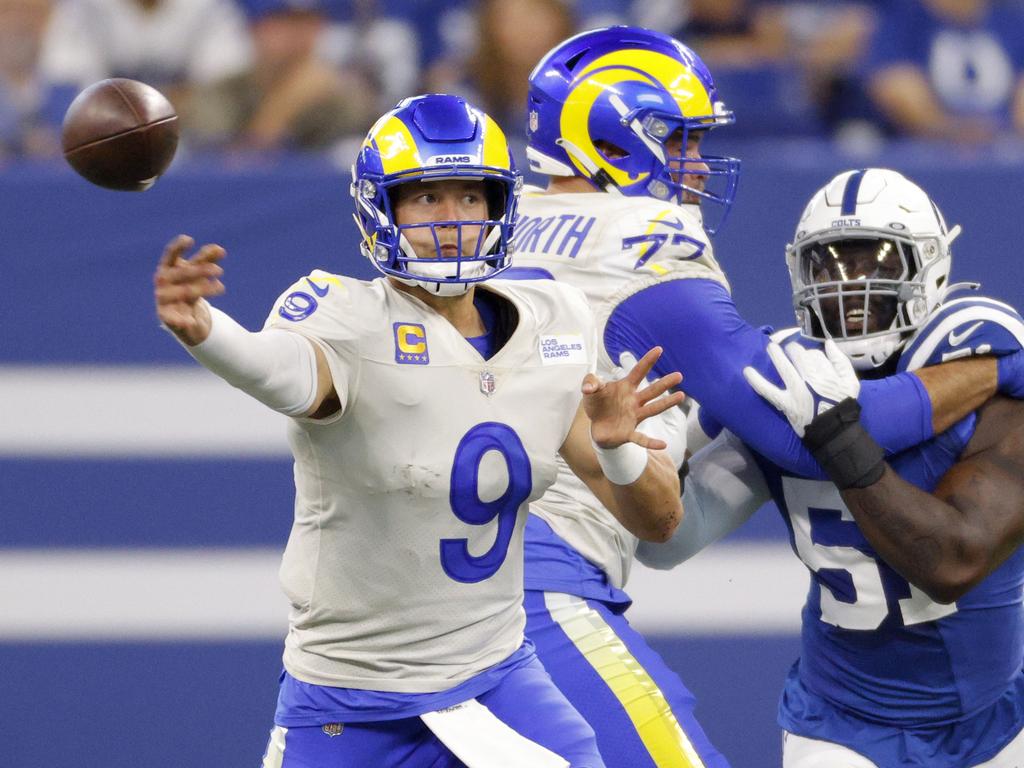 LA Rams coach Sean McVay hopes that his conversations with Stafford, Whitworth and Glazer will help to cultivate a more understanding environment within the franchise. Picture: Michael Hickey/Getty Images