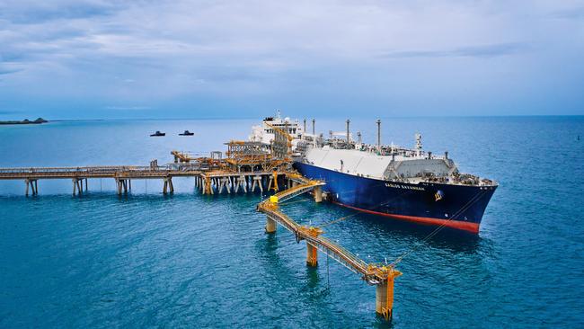 A PNG LNG Project export jetty located outside Port Moresby.