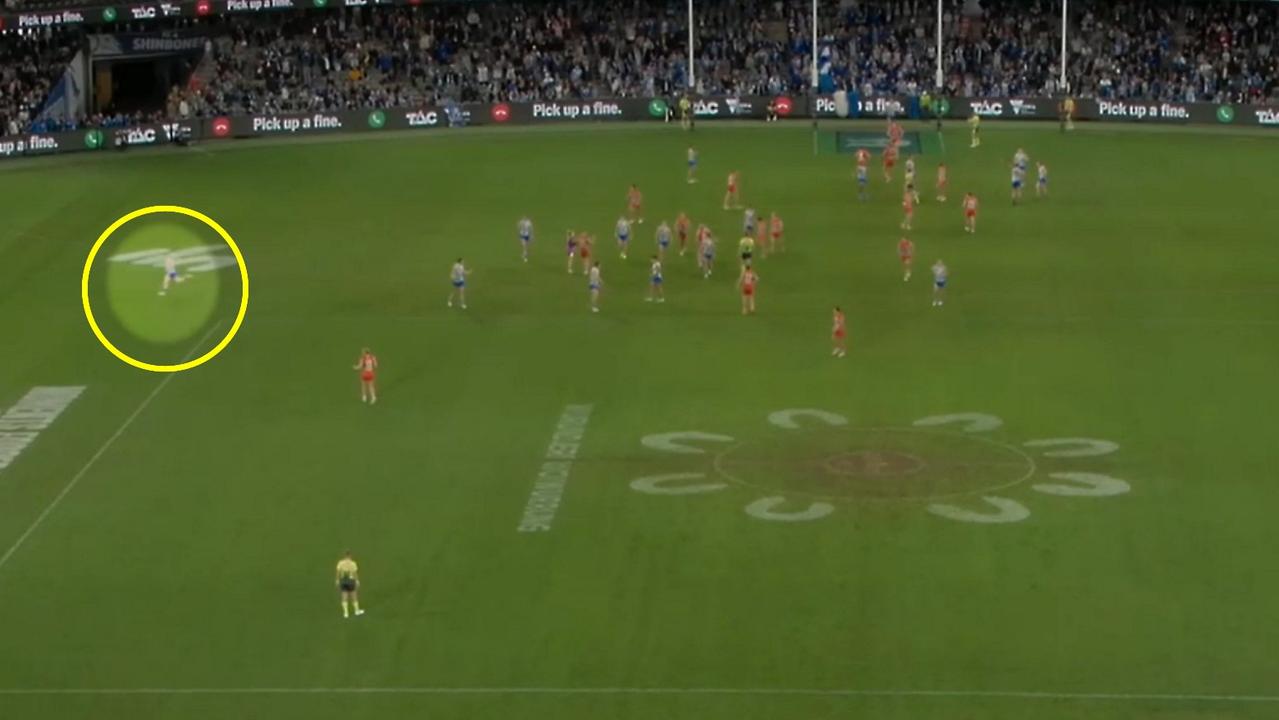 New vision shows the Roos may have made a 77th interchange (Image: AFL Media)