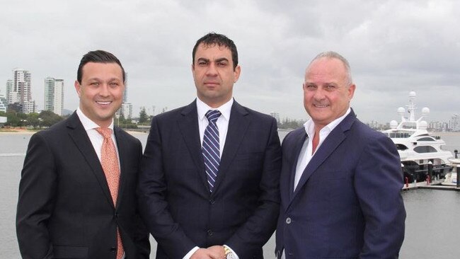 Dion Giannarelli, Ross Pelligra and Dean Giannarelli, the team behind the Ritz-Carlton Gold Coast project.