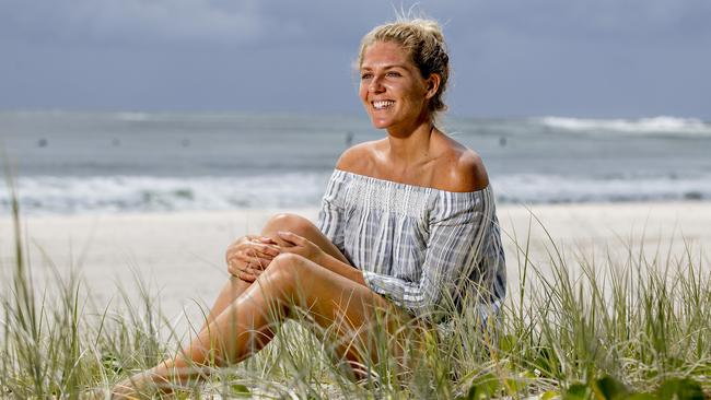 Stephanie Gilmore at the launch of the Roxy Pro and Quiksilver Pro events on the Gold Coast. Pic: Jerad Williams