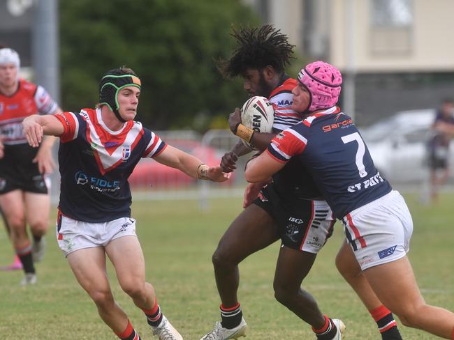 Kirwan State High School hosts St Patrick's College, Mackay, in round 1 of the 2025 Aaron Payne Cup. Picture: Evan Morgan
