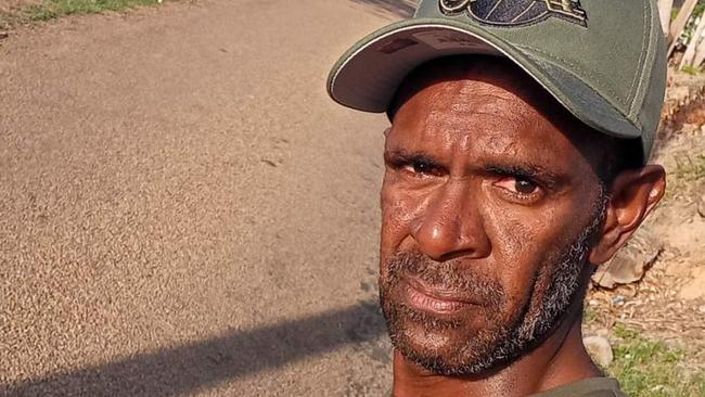 Torres Strait man Lui Tommy Billy, 37, (pictured) and his uncle Abisolmon Bob, 47, were rescued by an oil tanker after their banana boat sunk while fishing. PICTURE: SUPPLIED