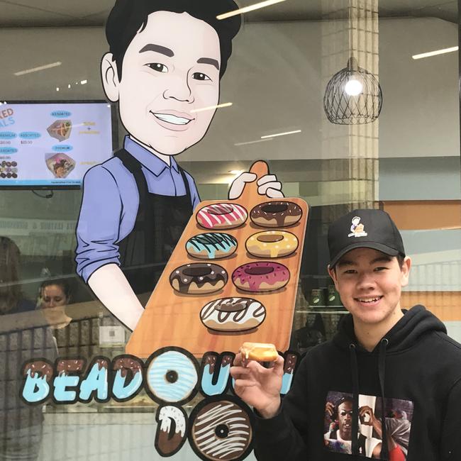 Sunny Beatson outside his Burnie Beadough donut store. Pic: Helen Kempton.