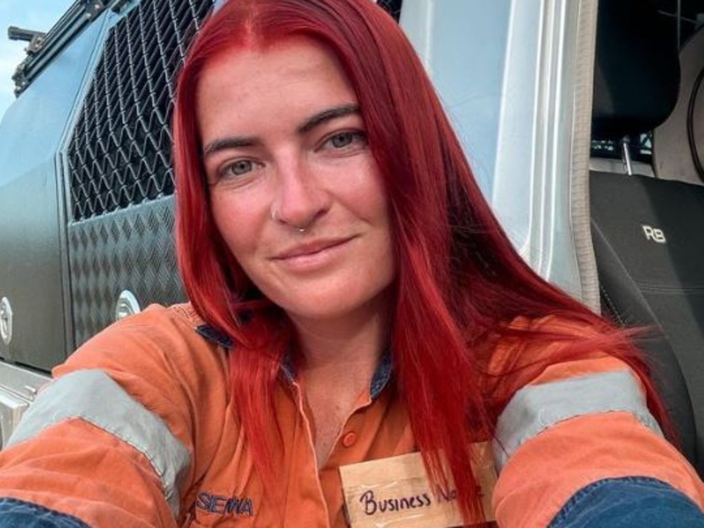 Sienna Mallon works in the mining industry in Queensland. Picture Instagram@sienna_mallonn