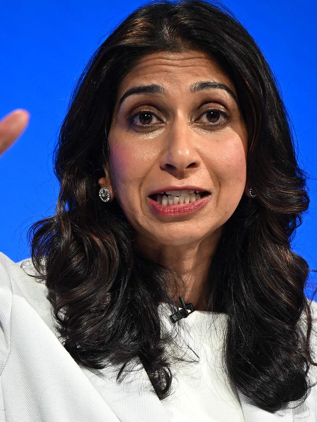 Britain's former Home Secretary Suella Braverman. Picture: AFP.