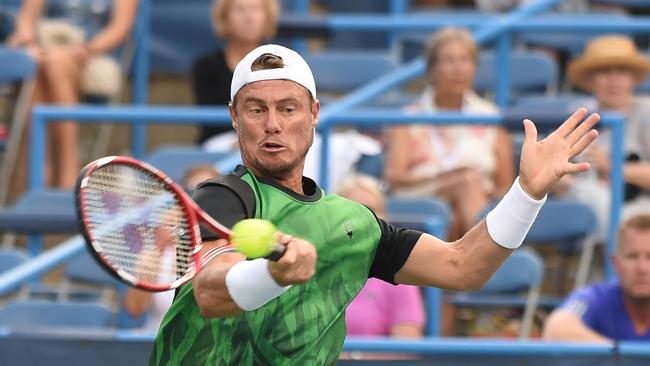 Hewitt refused to admit there’s a rift with Tomic. (Photo by Mitchell Layton/Getty Images)