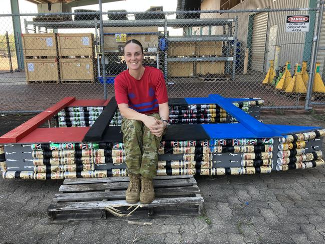 Sergeant Vittoria M Vitiello from 1st Combat Engineer Regiment is leading the team for the Beer Can Regatta on Sunday, June 8. Their vessel won last year's race.