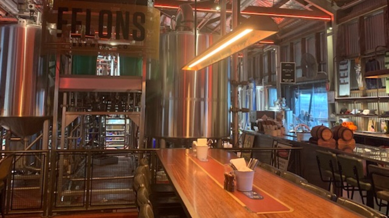 Felon’s Brewing Co for lunch at Howard Smith Wharves. Picture: News Corp