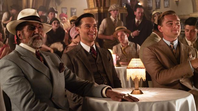 Amitabh Bachchan, Tobey Maguire and Leonardo DiCaprio in <i>The Great Gatsby.</i>