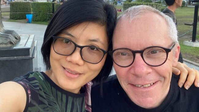 Dr Sean Turnell with his wife, Dr Ha Vu. Picture: Facebook