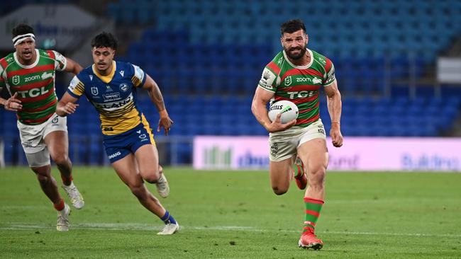 Josh Mansour was a standout for the Rabbitohs, scoring two tries in the first half. Picture: NRL Photos.