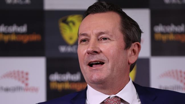 Premier Mark McGowan remains wildly popular in WA. Picture: Paul Kane/Getty Images for Cricket Australia