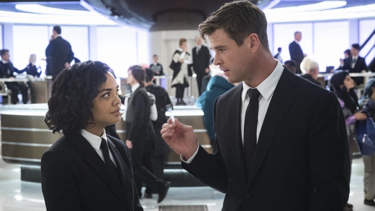 Hemsworth stars alongside Tessa Thompson in the new MIB movie.