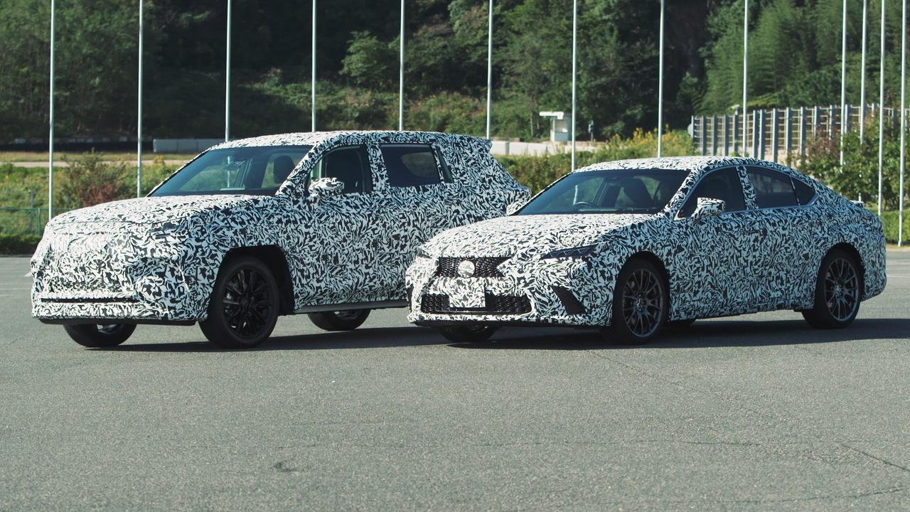 Lexus’ electric and plug-in hybrid prototypes undergoing testing.