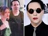 Marilyn Manson’s rare outing with wife