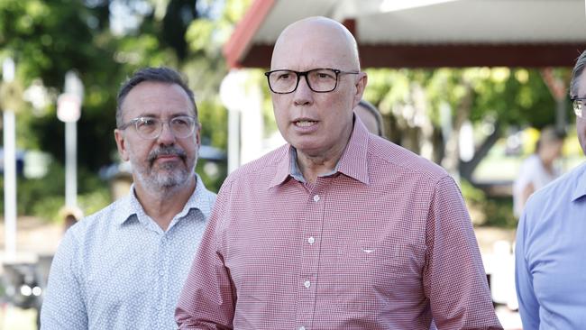 Peter Dutton has pledged $750 million in a crime crackdown. Picture: Richard Dobson / NewsWire.