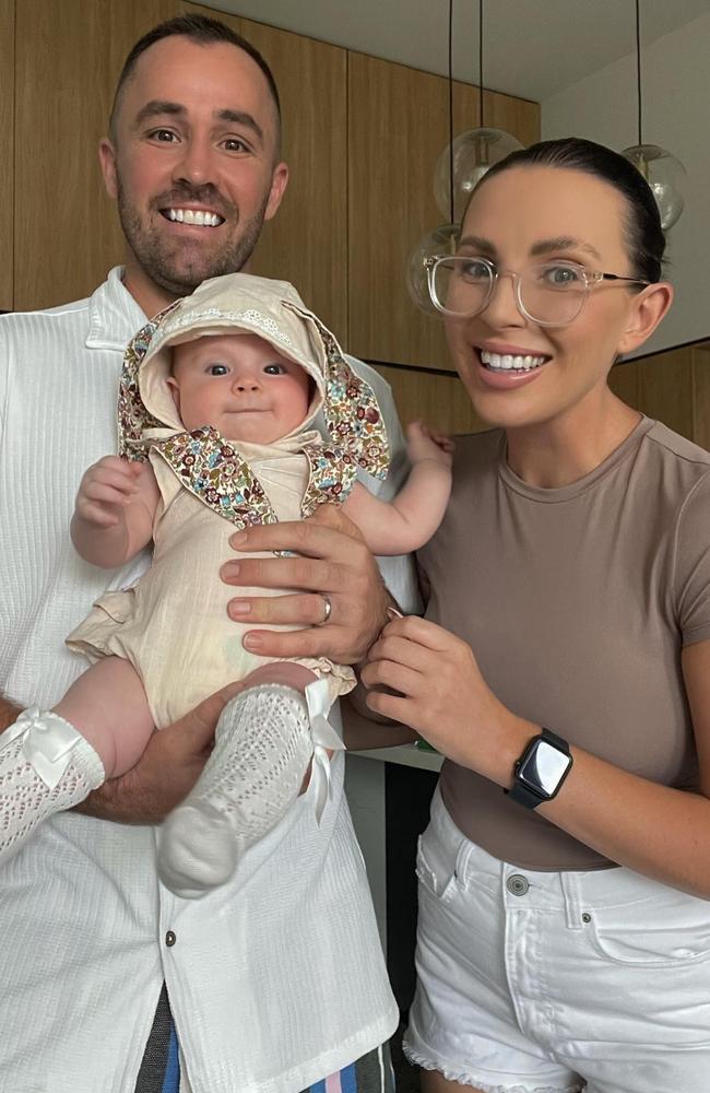 Dave and Kerry Orange with their daughter. Picture – Facebook.