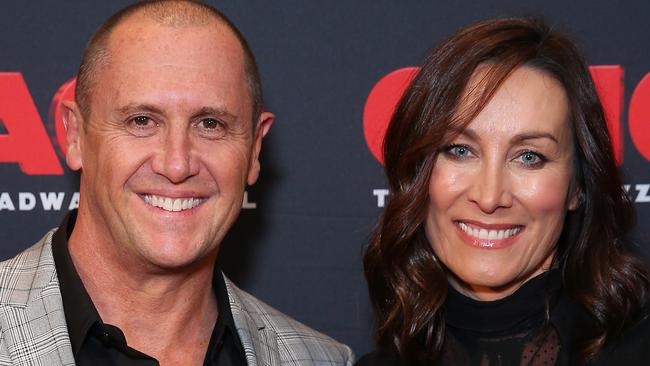 SYDNEY, AUSTRALIA - AUGUST 27: Larry Emdur and Sylvie Emdur attend opening night of CHICAGO at Capitol Theatre on August 27, 2019 in Sydney, Australia. (Photo by Don Arnold/Getty Images)