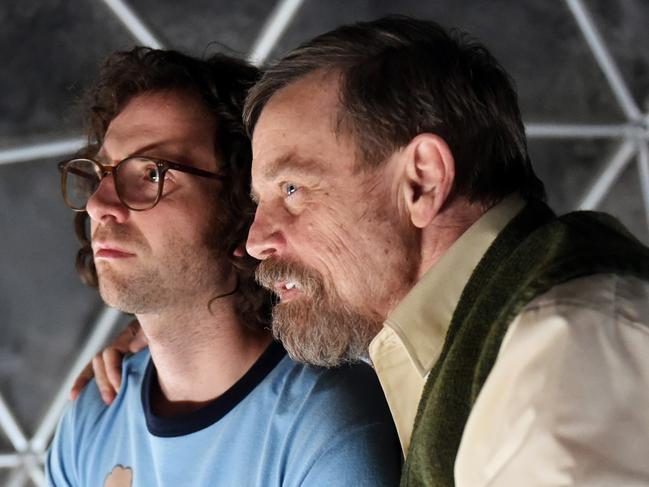 Kyle Mooney (left) and Mark Hamill in a scene from film Brigsby Bear