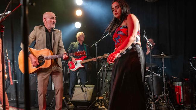 There was no flagging of energy or enthusiasm when Kelly returned to one of the little rooms he played in his early years to launch his big 2025 tour this week. Picture: Tony Gough