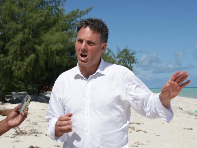 Pacific experience: Richard Marles in Kiribati in 2015. Picture: AAP