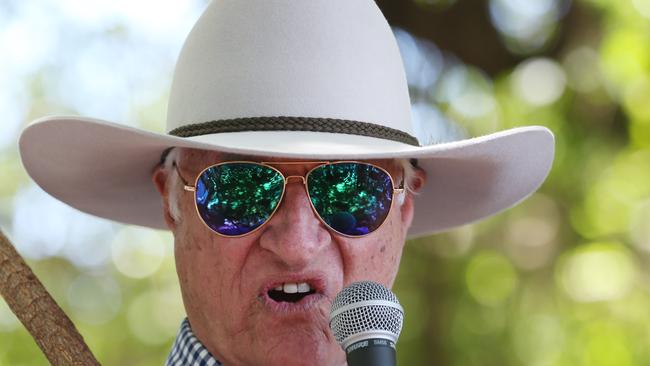 Federal Member for Kennedy Bob Katter appears determined to make a new highway from Mareeba to the south of Cairns a reality Picture: Brendan Radke