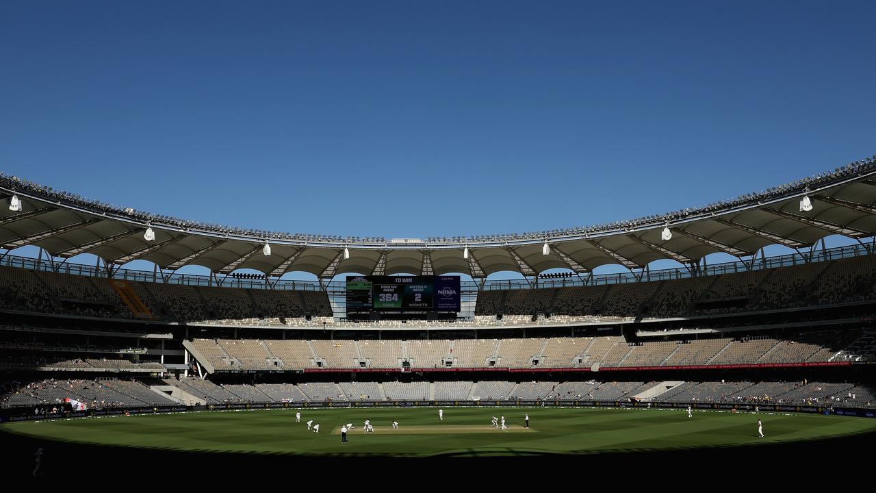 Optus Stadium will host the first men’s Test of the summer. (Photo by Paul Kane/Getty Images)