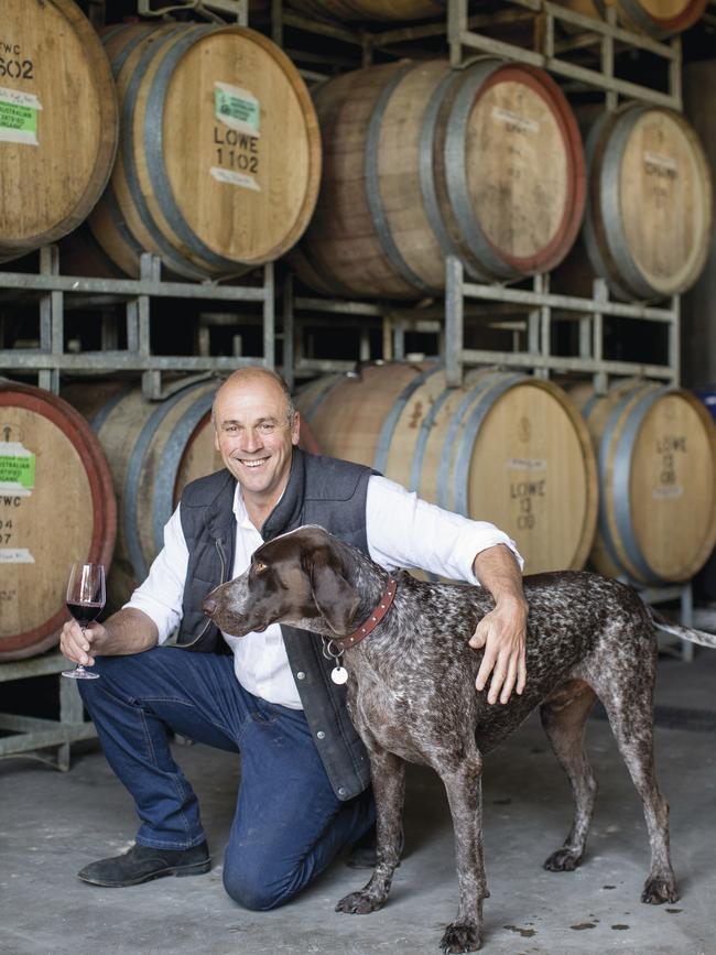 Winemaker David Lowe at Lowe Wines winery in Mudgee.