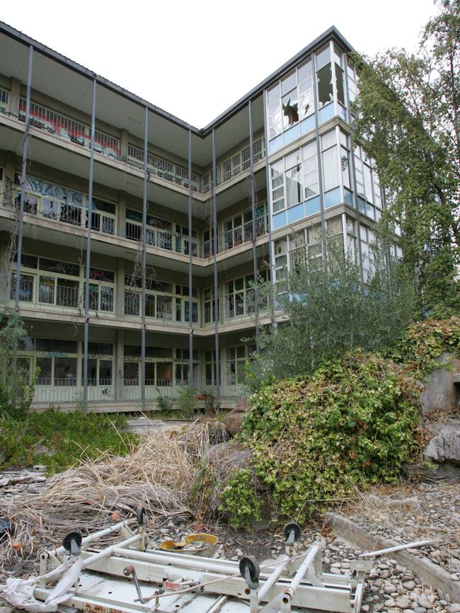 The abandoned former Julia Farr Centre’s West Block building was a magnet for criminal activity and urban explorers.