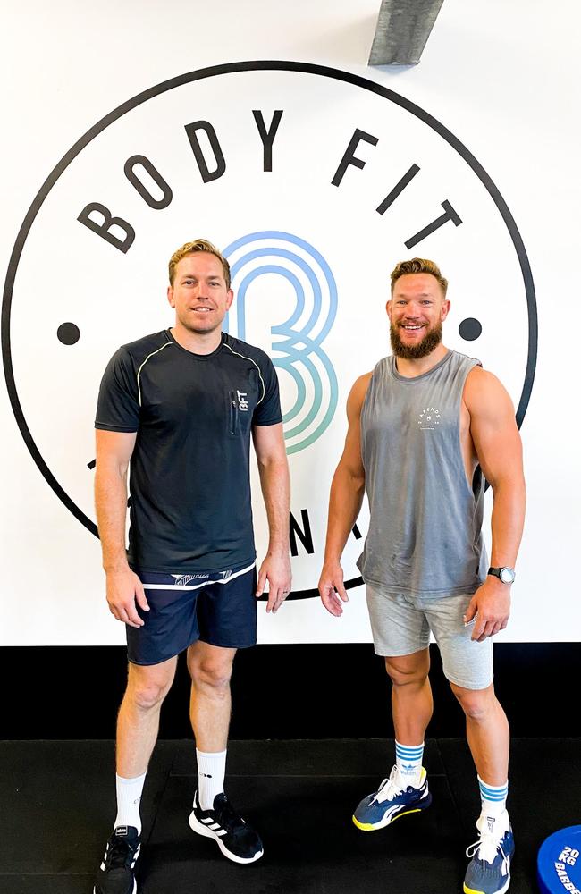 Brothers and former NRL players Mitch and James Aubusson own a BFT franchise in Ballina. Picture: Supplied