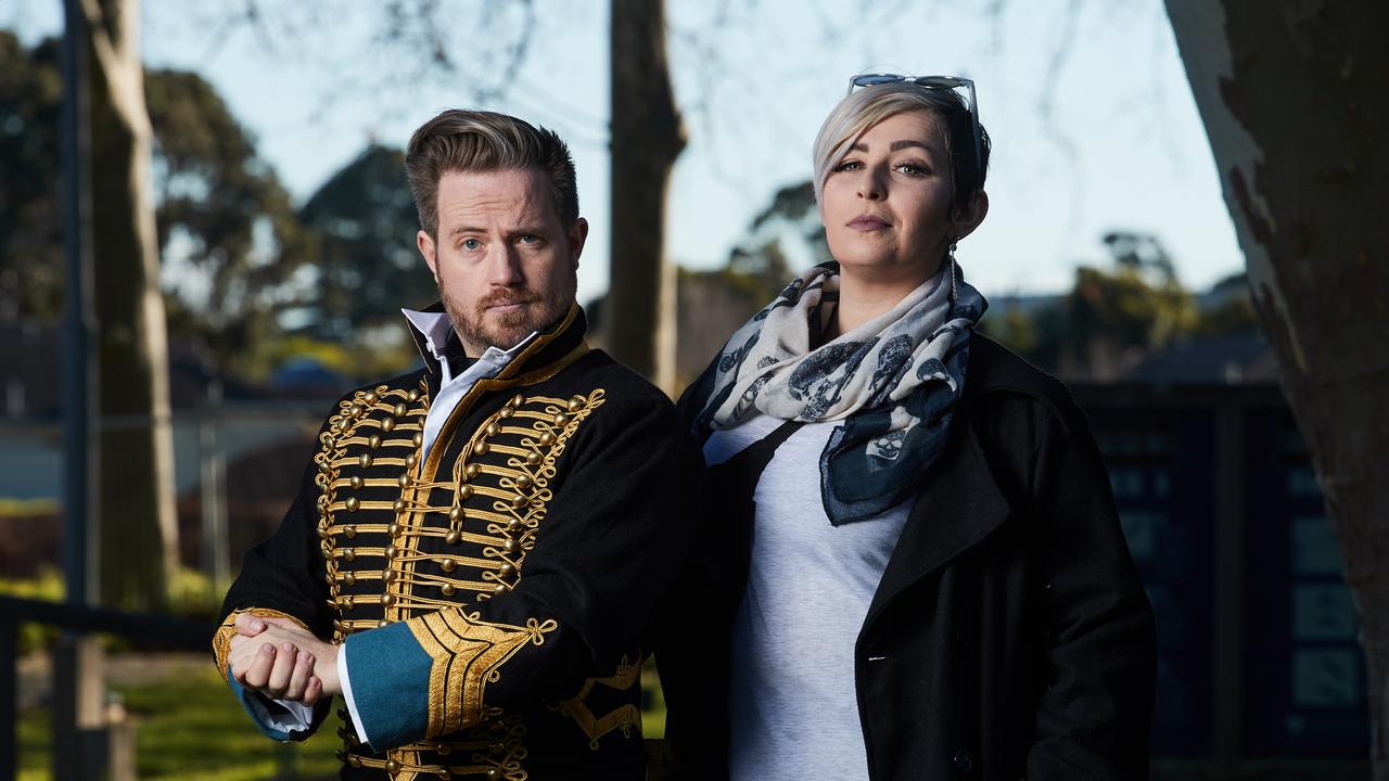 Dustin Wilson and Amy Milburn pose for a picture at the Mortal Kombat Casting Call in Glenside, Saturday, Aug. 17, 2019. Picture: MATT LOXTON