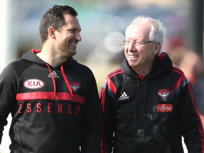 Essendon club doctor Bruce Reid at training on Friday. Picture: Michael Klein